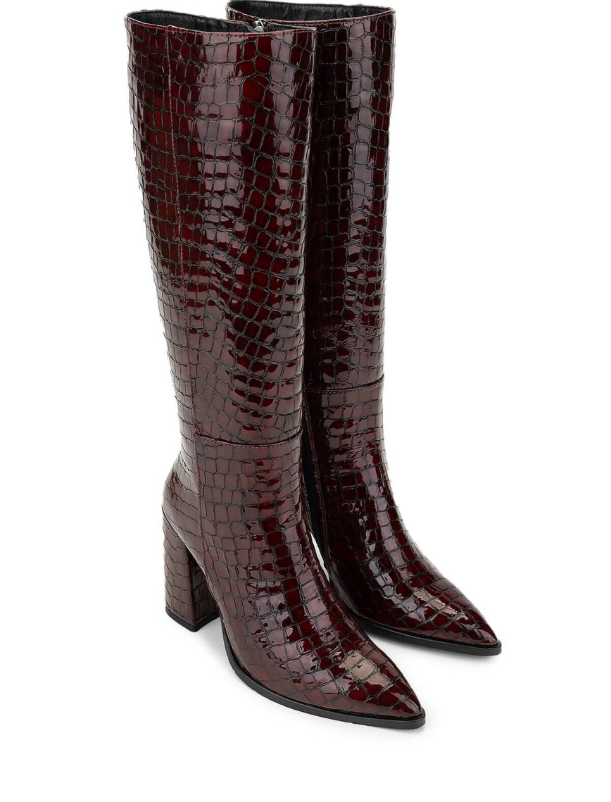 Tamer Tanca Kadın Hakiki Deri Bordo Casual Çizme Tamer Tanca Kadın Hakiki Deri Bordo Casual Çizme