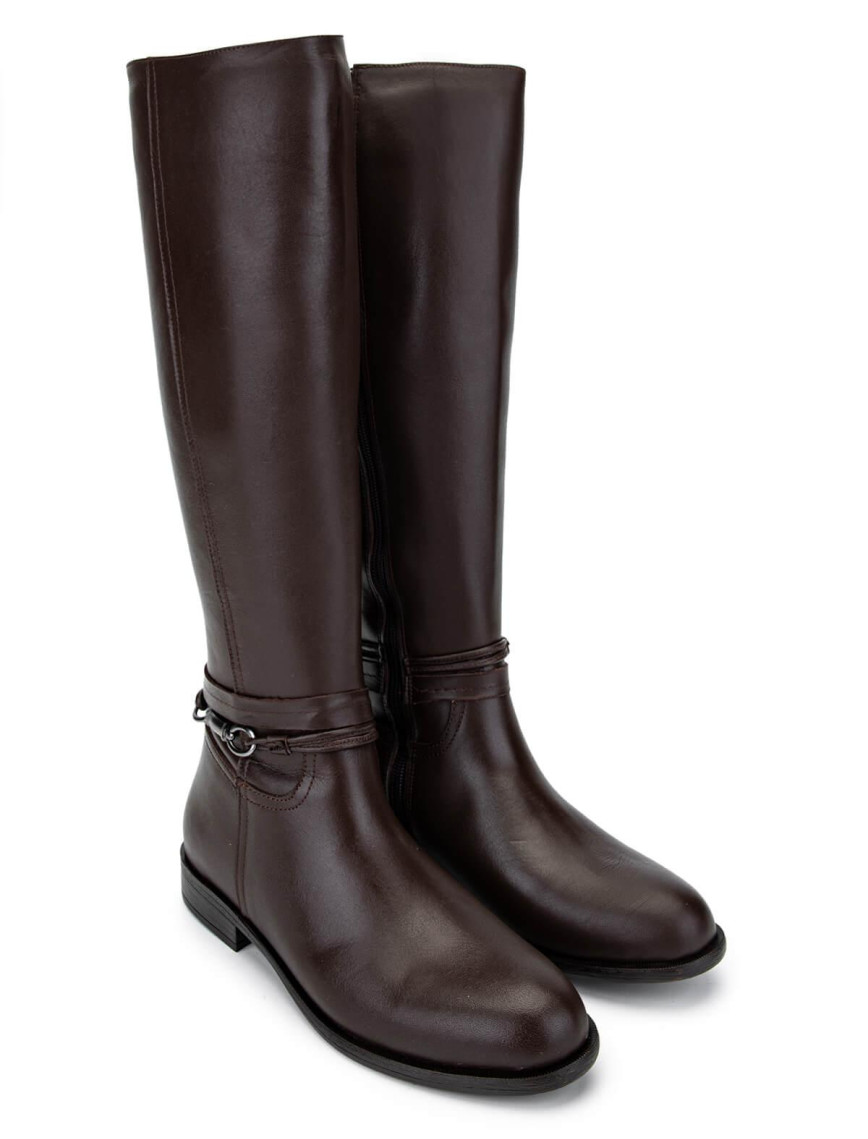 Tamer Tanca Kadın Hakiki Deri Kahverengi Klasik Çizme Tamer Tanca Kadın Hakiki Deri Kahverengi Klasik Çizme