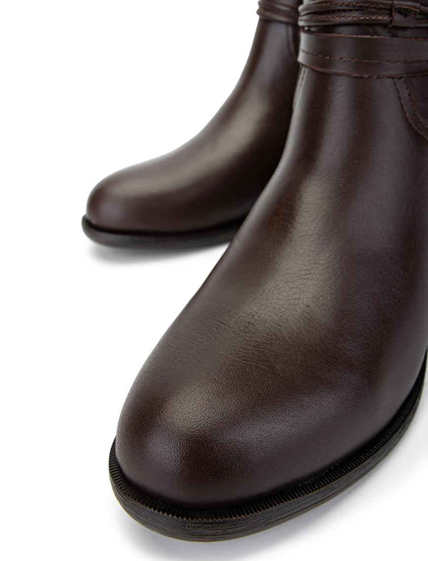 Tamer Tanca Kadın Hakiki Deri Kahverengi Klasik Çizme Tamer Tanca Kadın Hakiki Deri Kahverengi Klasik Çizme