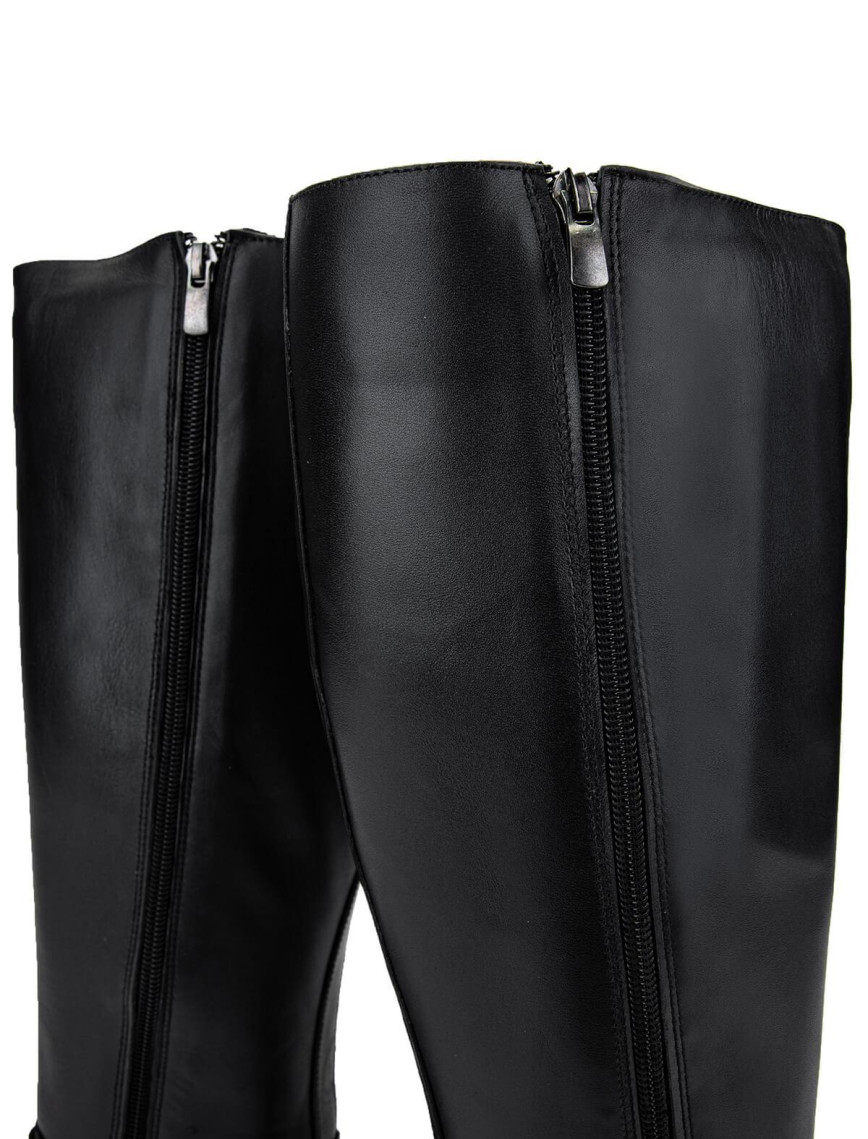 Tamer Tanca Kadın Hakiki Deri Siyah Deri Klasik Çizme Tamer Tanca Kadın Hakiki Deri Siyah Deri Klasik Çizme