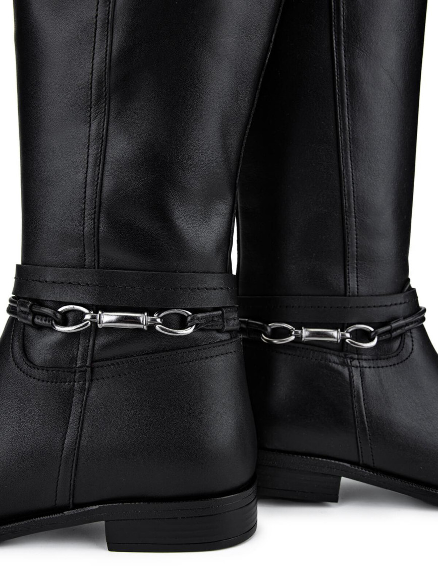 Tamer Tanca Kadın Hakiki Deri Siyah Deri Klasik Çizme Tamer Tanca Kadın Hakiki Deri Siyah Deri Klasik Çizme