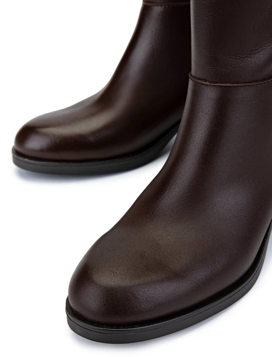 Tamer Tanca Kadın Hakiki Deri Kahverengi Klasik Çizme Tamer Tanca Kadın Hakiki Deri Kahverengi Klasik Çizme