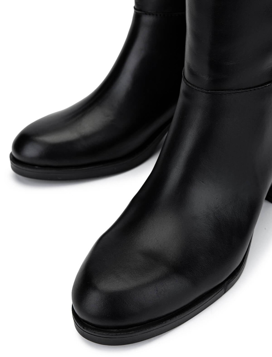 Tamer Tanca Kadın Hakiki Deri Siyah Deri Klasik Çizme Tamer Tanca Kadın Hakiki Deri Siyah Deri Klasik Çizme