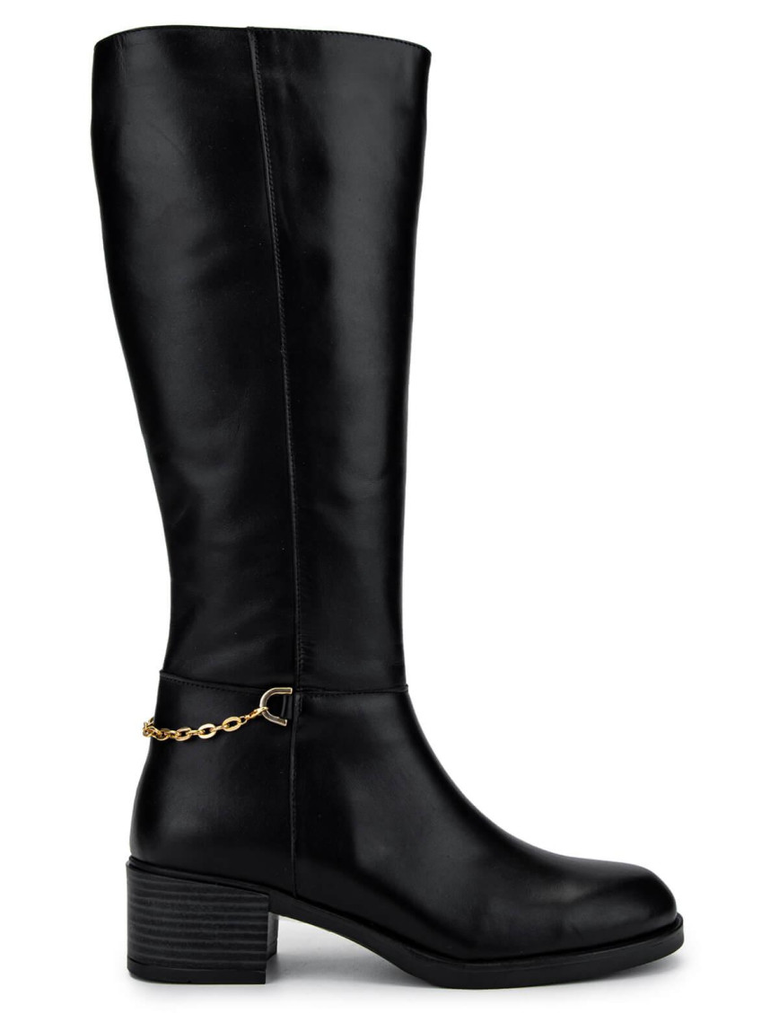 Tamer Tanca Kadın Hakiki Deri Siyah Deri Klasik Çizme Tamer Tanca Kadın Hakiki Deri Siyah Deri Klasik Çizme