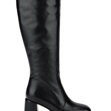 Tamer Tanca Kadın Hakiki Deri Siyah Deri Topuklu Çizme Tamer Tanca Kadın Hakiki Deri Siyah Deri Topuklu Çizme