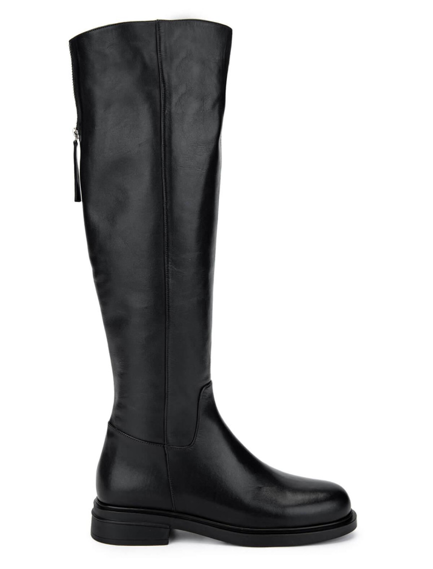 Tamer Tanca Kadın Hakiki Deri Siyah Deri Casual Çizme Tamer Tanca Kadın Hakiki Deri Siyah Deri Casual Çizme