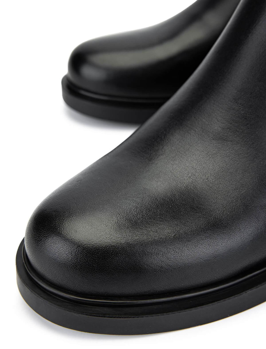 Tamer Tanca Kadın Hakiki Deri Siyah Deri Casual Çizme Tamer Tanca Kadın Hakiki Deri Siyah Deri Casual Çizme