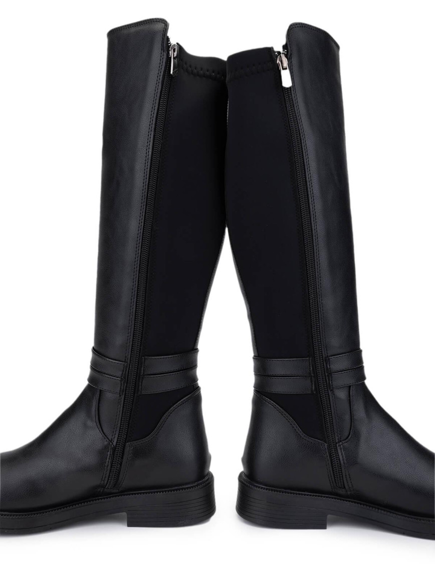 Tamer Tanca Kadın Vegan Siyah Casual Çizme Tamer Tanca Kadın Vegan Siyah Casual Çizme