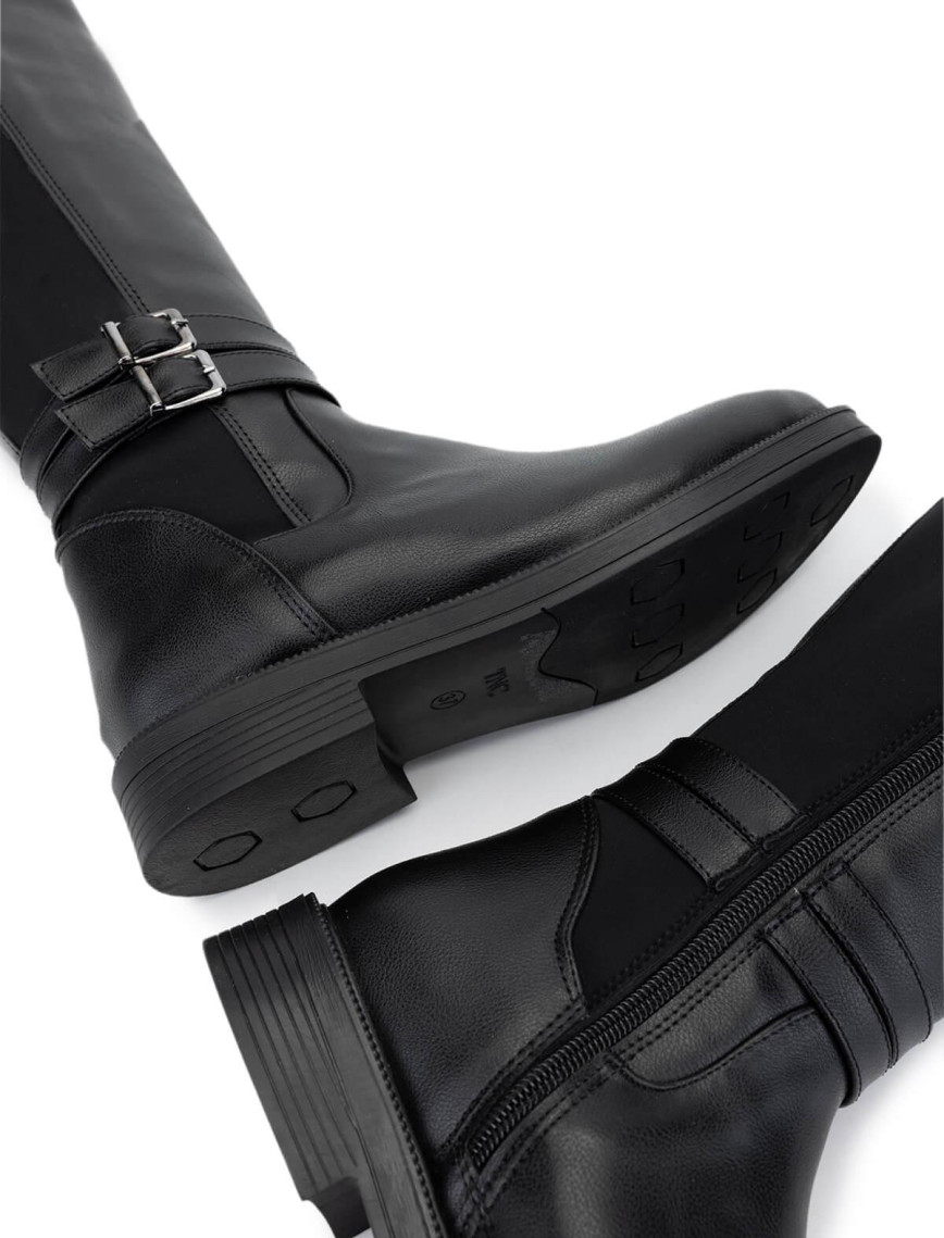 Tamer Tanca Kadın Vegan Siyah Casual Çizme Tamer Tanca Kadın Vegan Siyah Casual Çizme