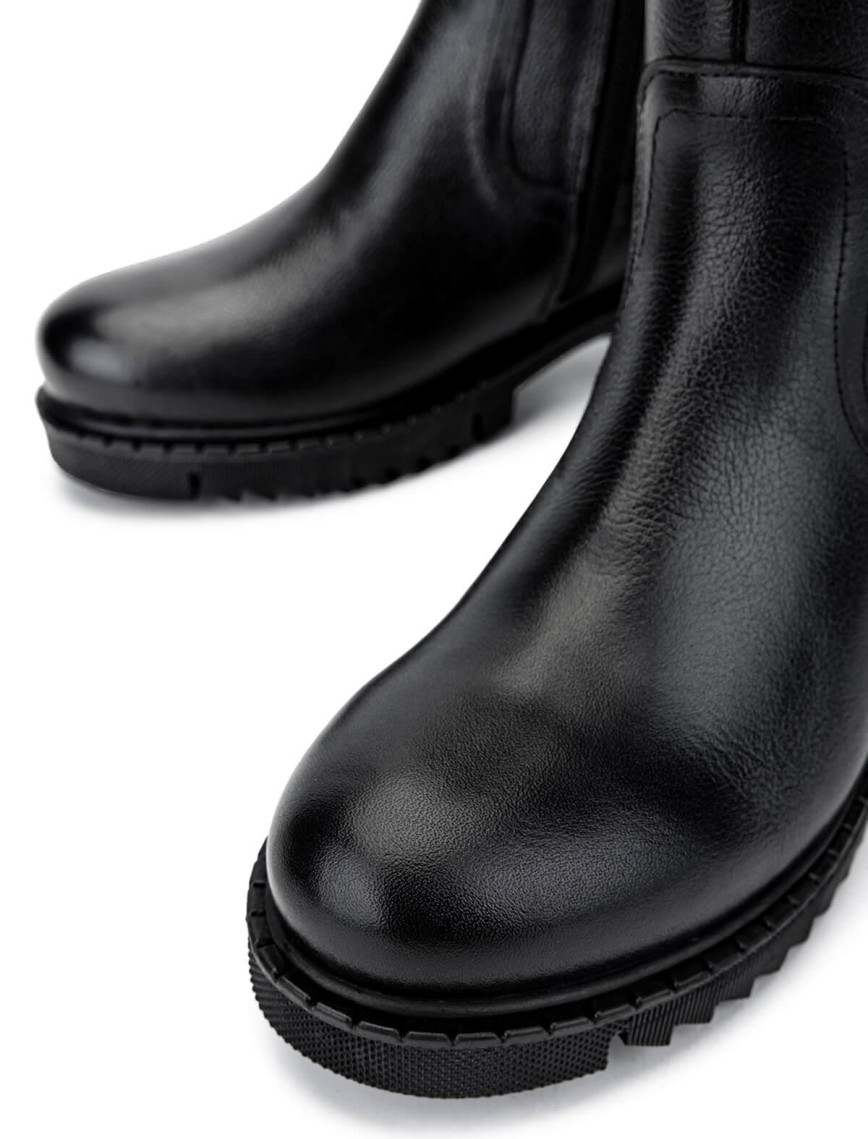 Tamer Tanca Kadın Hakiki Deri Siyah Casual Çizme Tamer Tanca Kadın Hakiki Deri Siyah Casual Çizme