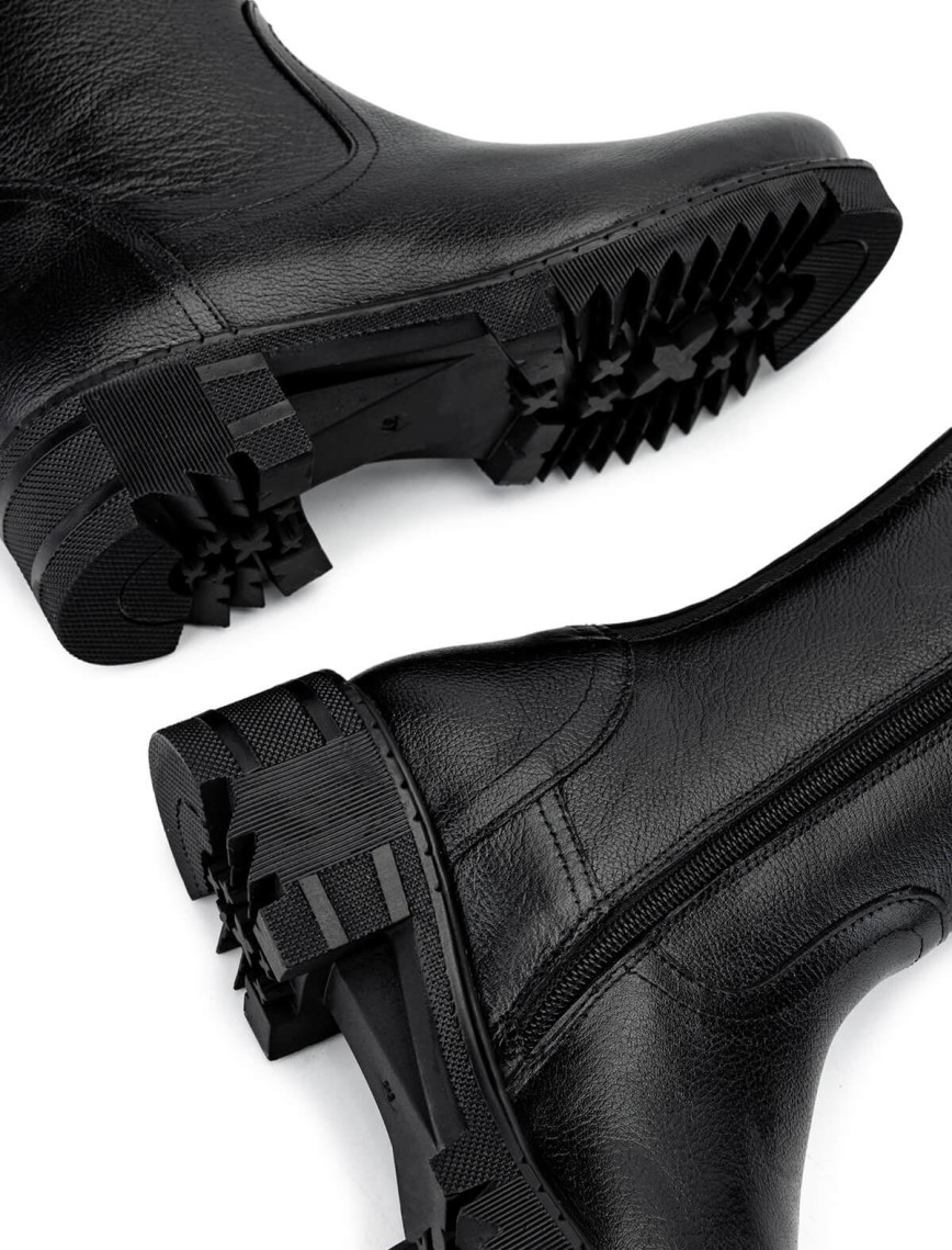 Tamer Tanca Kadın Hakiki Deri Siyah Casual Çizme Tamer Tanca Kadın Hakiki Deri Siyah Casual Çizme