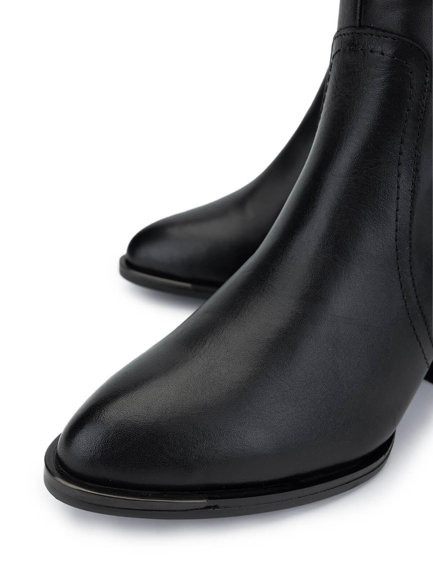 Tamer Tanca Kadın Hakiki Deri Siyah Analin Casual Çizme Tamer Tanca Kadın Hakiki Deri Siyah Analin Casual Çizme