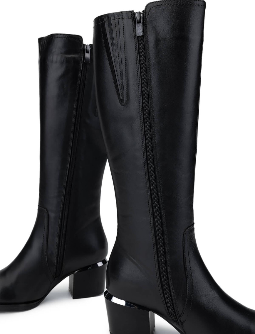 Tamer Tanca Kadın Hakiki Deri Siyah Analin Casual Çizme Tamer Tanca Kadın Hakiki Deri Siyah Analin Casual Çizme