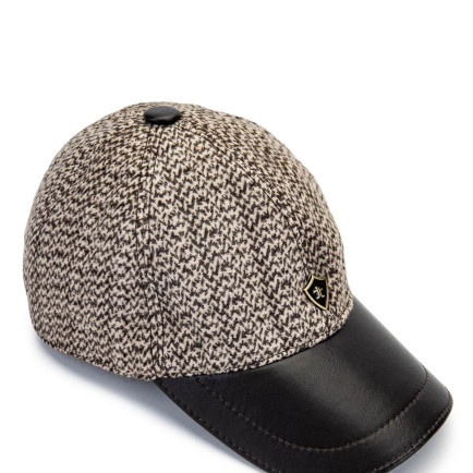 Tamer Tanca Erkek Deri & Tekstil Bej Şapka Tamer Tanca Erkek Deri & Tekstil Bej Şapka