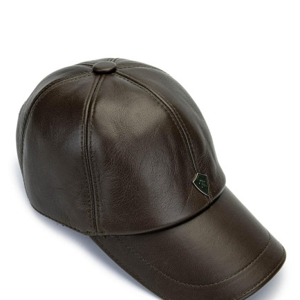 Tamer Tanca Erkek Hakiki Deri Haki Şapka Tamer Tanca Erkek Hakiki Deri Haki Şapka