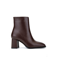 Tamer Tanca Kadın Hakiki Deri Kahverengi Deri Topuklu Bot Tamer Tanca Kadın Hakiki Deri Kahverengi Deri Topuklu Bot