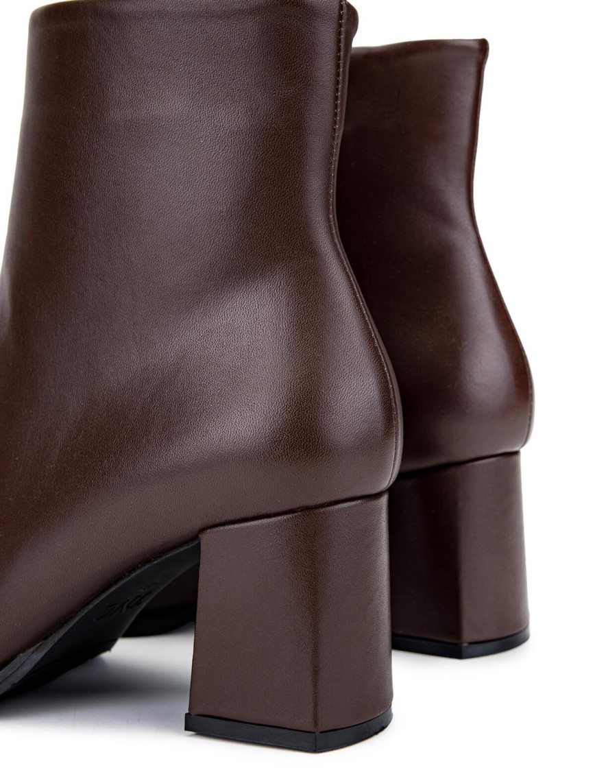 Tamer Tanca Kadın Hakiki Deri Kahverengi Deri Topuklu Bot Tamer Tanca Kadın Hakiki Deri Kahverengi Deri Topuklu Bot
