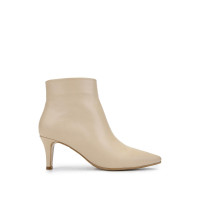 Tamer Tanca Kadın Hakiki Deri Bej Topuklu Bot Tamer Tanca Kadın Hakiki Deri Bej Topuklu Bot