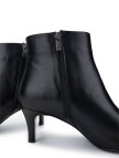 Tamer Tanca Kadın Hakiki Deri Siyah Deri Topuklu Bot Tamer Tanca Kadın Hakiki Deri Siyah Deri Topuklu Bot