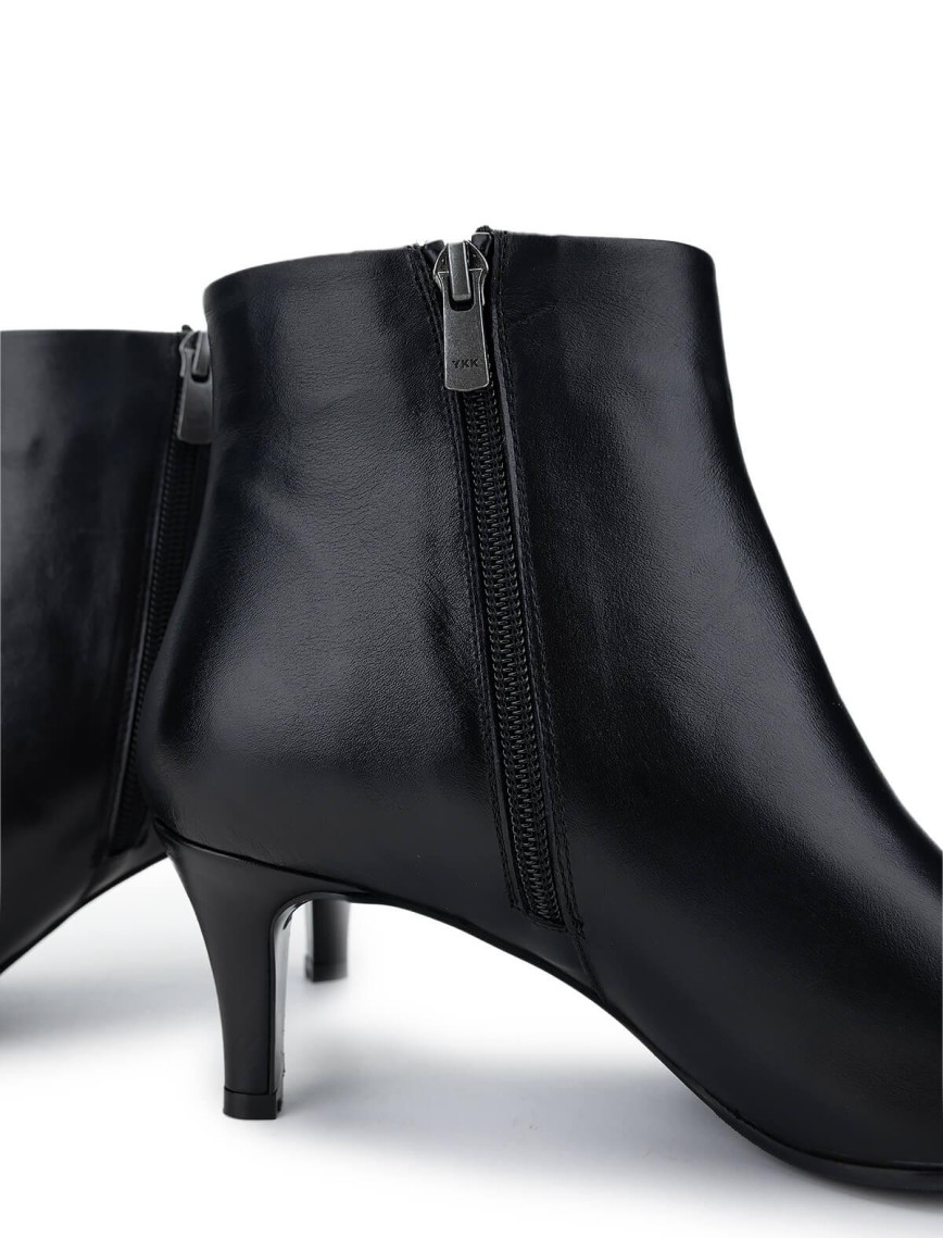 Tamer Tanca Kadın Hakiki Deri Siyah Deri Topuklu Bot Tamer Tanca Kadın Hakiki Deri Siyah Deri Topuklu Bot