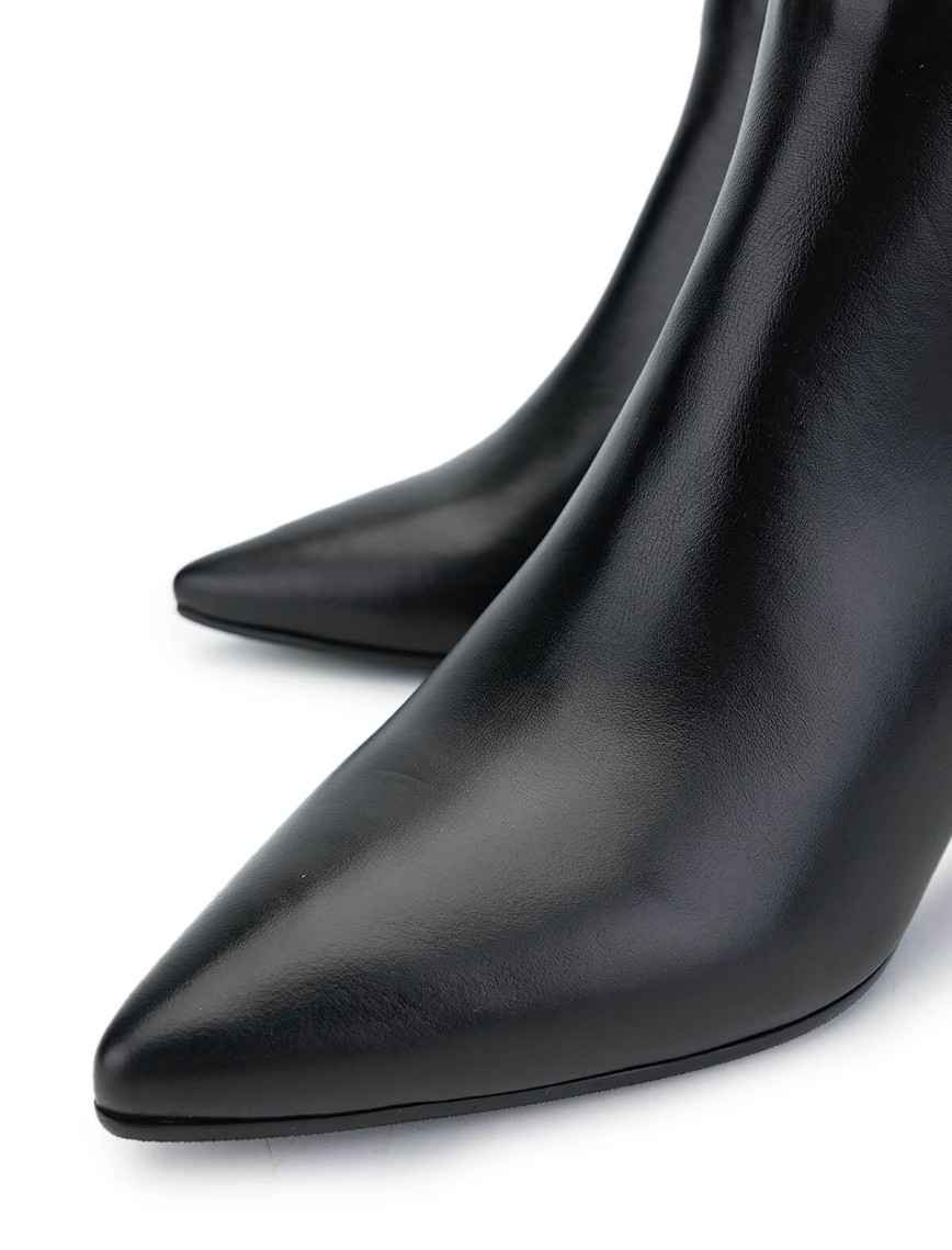 Tamer Tanca Kadın Hakiki Deri Siyah Deri Topuklu Bot Tamer Tanca Kadın Hakiki Deri Siyah Deri Topuklu Bot