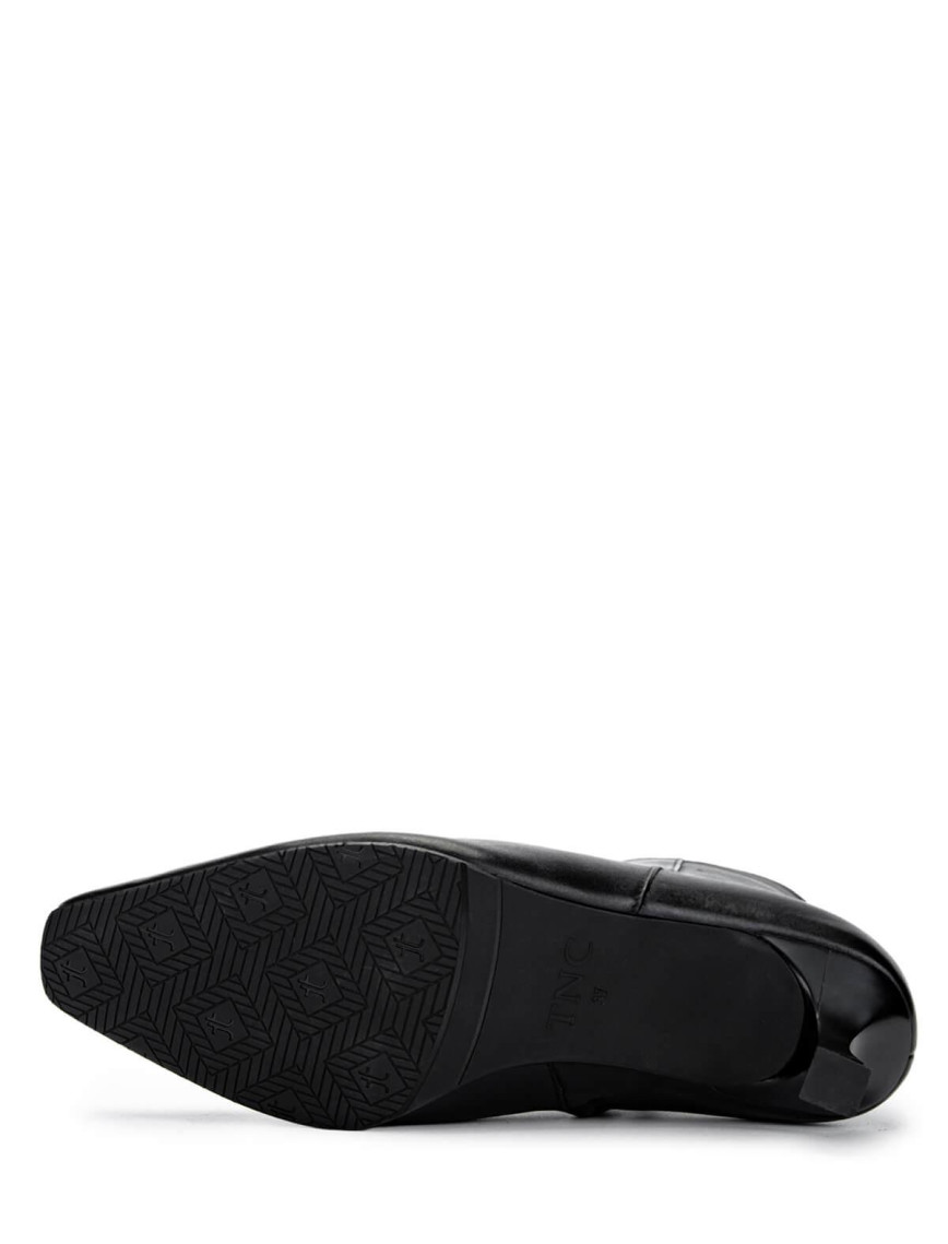 Tamer Tanca Kadın Hakiki Deri Siyah Deri Topuklu Bot Tamer Tanca Kadın Hakiki Deri Siyah Deri Topuklu Bot