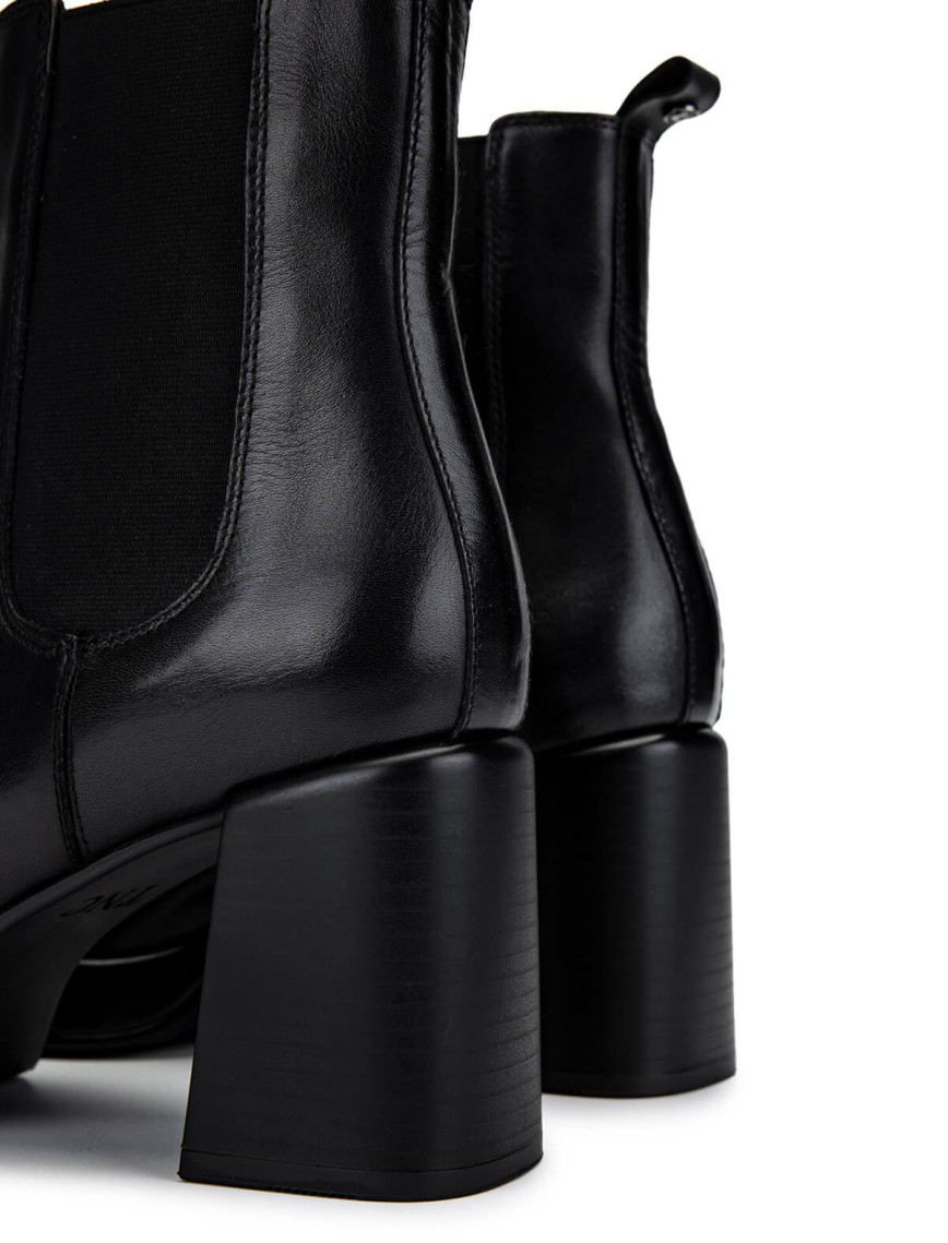 Tamer Tanca Kadın Hakiki Deri Siyah Deri Topuklu Bot Tamer Tanca Kadın Hakiki Deri Siyah Deri Topuklu Bot