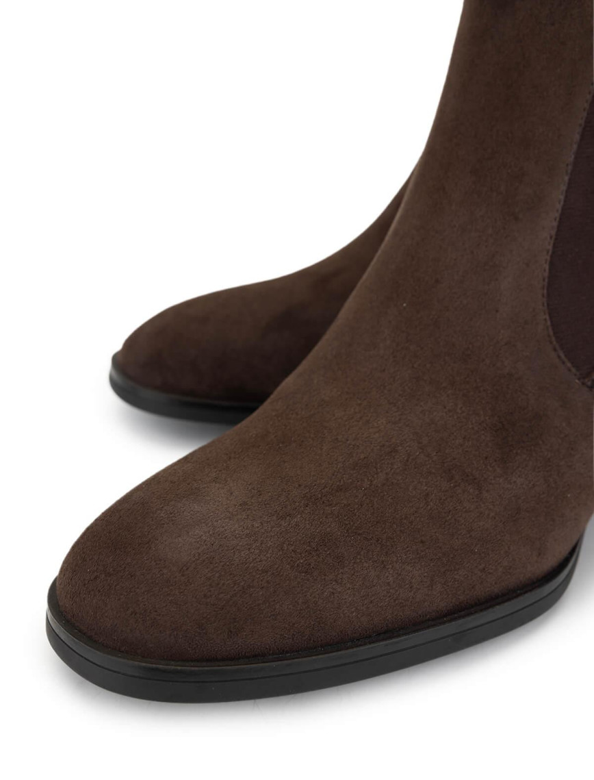 Tamer Tanca Kadın Hakiki Deri Kahverengi Süet Topuklu Bot Tamer Tanca Kadın Hakiki Deri Kahverengi Süet Topuklu Bot