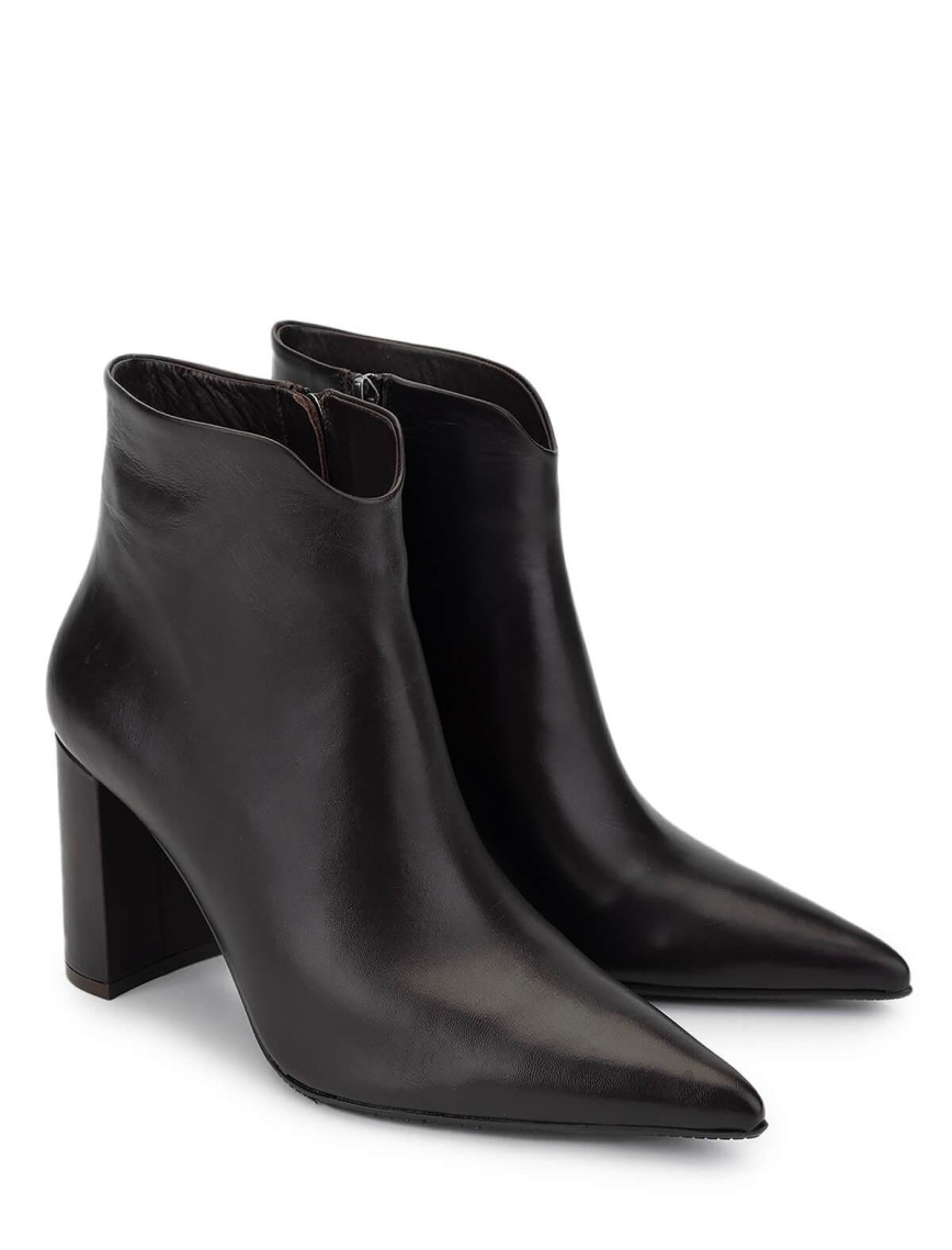 Tamer Tanca Kadın Hakiki Deri Kahverengi Topuklu Bot Tamer Tanca Kadın Hakiki Deri Kahverengi Topuklu Bot