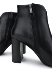 Tamer Tanca Kadın Hakiki Deri Siyah Deri Topuklu Bot Tamer Tanca Kadın Hakiki Deri Siyah Deri Topuklu Bot