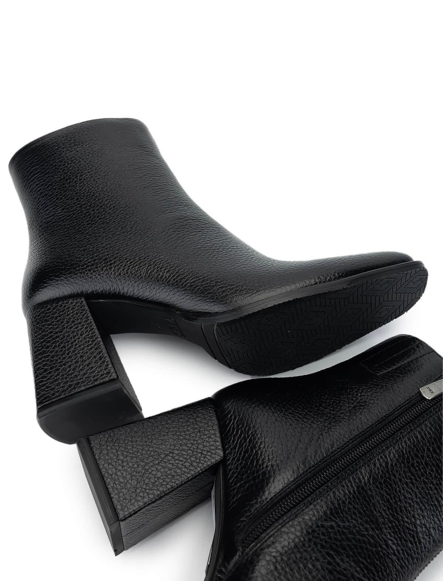 Tamer Tanca Kadın Hakiki Deri Siyah Floter Topuklu Bot Tamer Tanca Kadın Hakiki Deri Siyah Floter Topuklu Bot