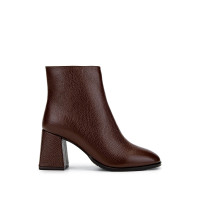 Tamer Tanca Kadın Hakiki Deri Taba Floter Topuklu Bot Tamer Tanca Kadın Hakiki Deri Taba Floter Topuklu Bot