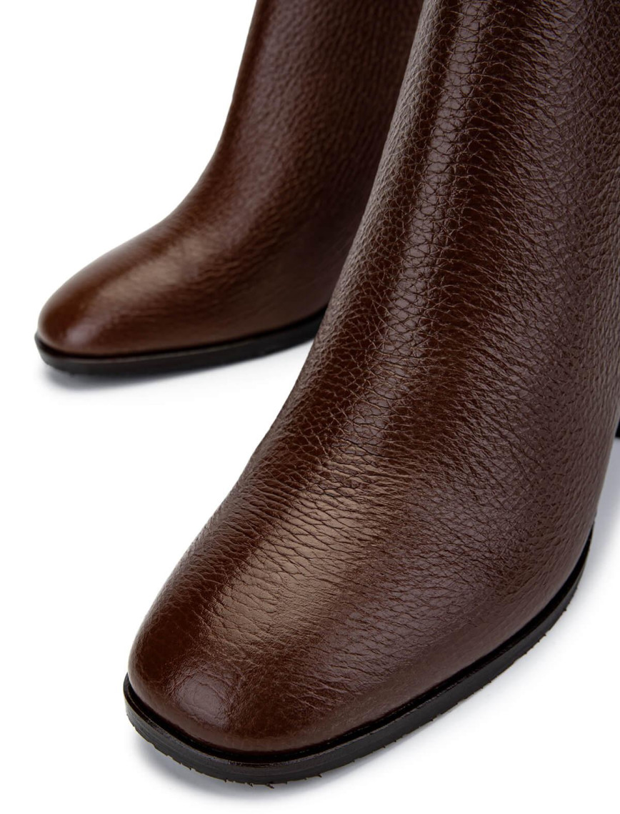 Tamer Tanca Kadın Hakiki Deri Taba Floter Topuklu Bot Tamer Tanca Kadın Hakiki Deri Taba Floter Topuklu Bot