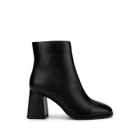 Tamer Tanca Kadın Hakiki Deri Siyah Floter Topuklu Bot Tamer Tanca Kadın Hakiki Deri Siyah Floter Topuklu Bot