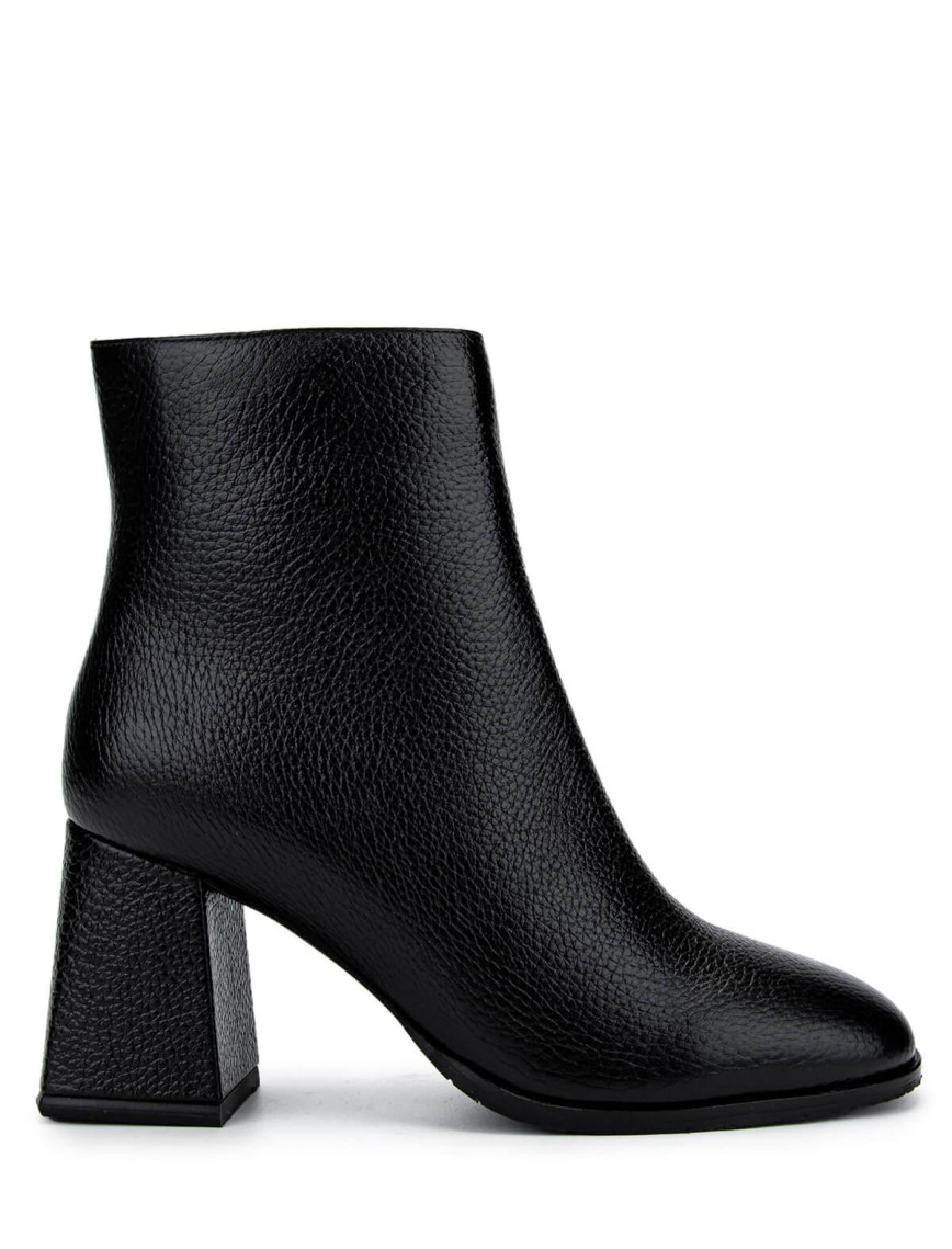 Tamer Tanca Kadın Hakiki Deri Siyah Floter Topuklu Bot Tamer Tanca Kadın Hakiki Deri Siyah Floter Topuklu Bot