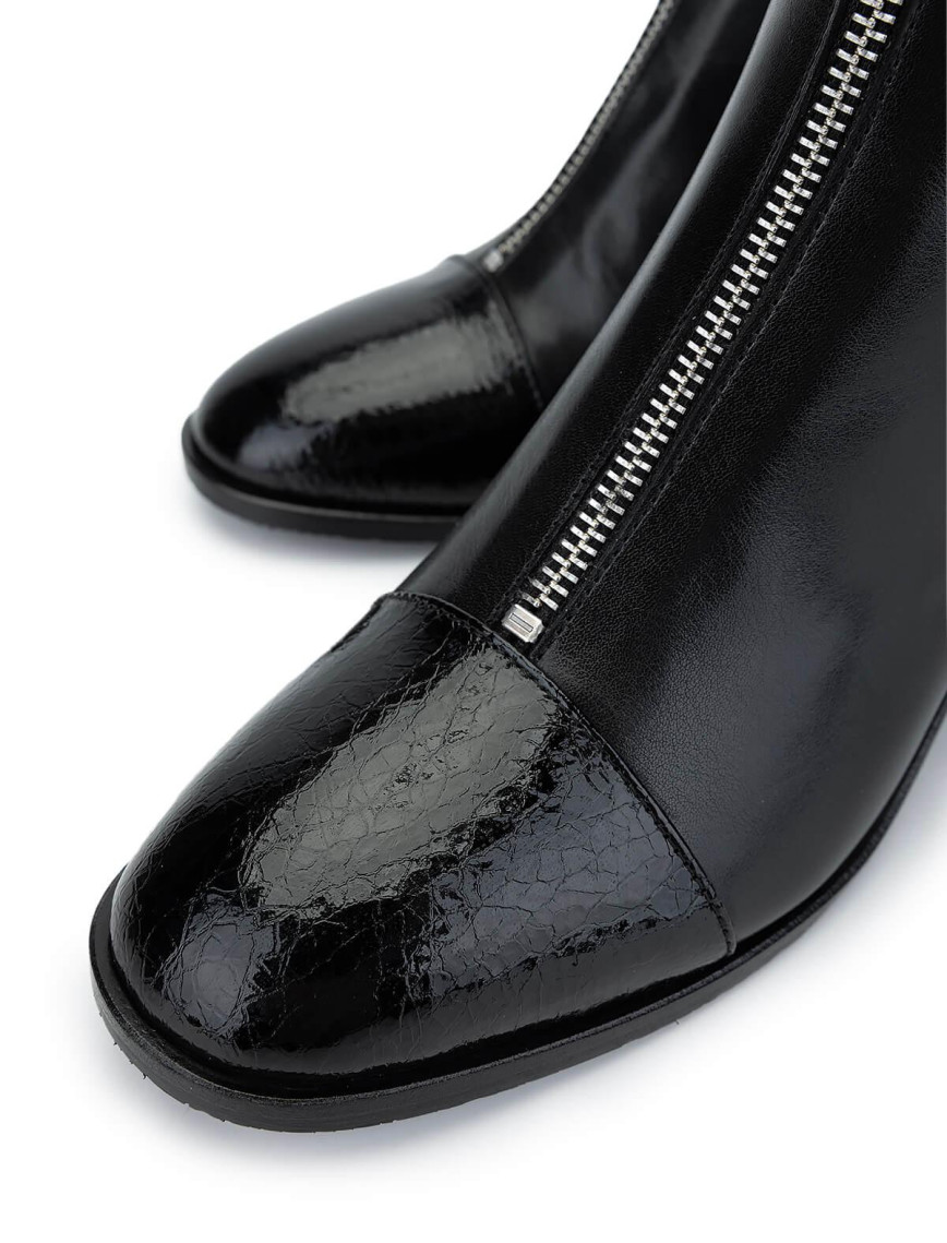 Tamer Tanca Kadın Hakiki Deri Siyah Topuklu Bot Tamer Tanca Kadın Hakiki Deri Siyah Topuklu Bot