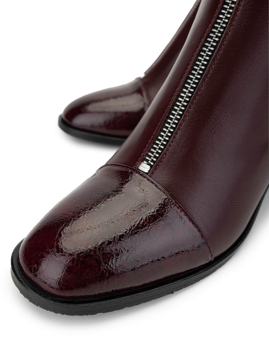 Tamer Tanca Kadın Hakiki Deri Bordo Topuklu Bot Tamer Tanca Kadın Hakiki Deri Bordo Topuklu Bot