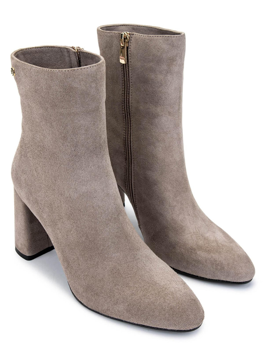 Tamer Tanca Kadın Hakiki Deri Vizon Süet Topuklu Bot Tamer Tanca Kadın Hakiki Deri Vizon Süet Topuklu Bot