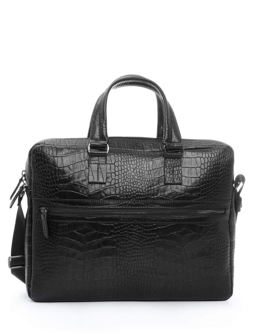 Tamer Tanca Erkek Hakiki Deri Siyah Kroko Evrak Çantası Tamer Tanca Erkek Hakiki Deri Siyah Kroko Evrak Çantası