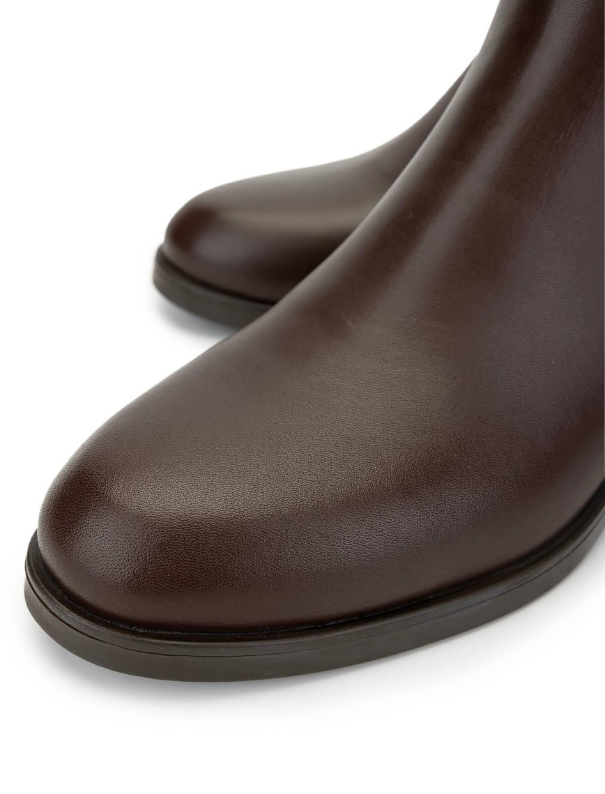 Tamer Tanca Kadın Hakiki Deri Kahverengi Topuklu Bot Tamer Tanca Kadın Hakiki Deri Kahverengi Topuklu Bot