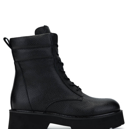 Tamer Tanca Kadın Hakiki Deri Siyah Floter Casual Bot