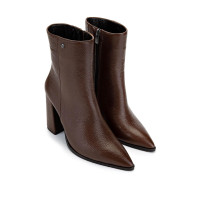 Tamer Tanca Kadın Hakiki Deri Taba Floter Klasik Bot Tamer Tanca Kadın Hakiki Deri Taba Floter Klasik Bot