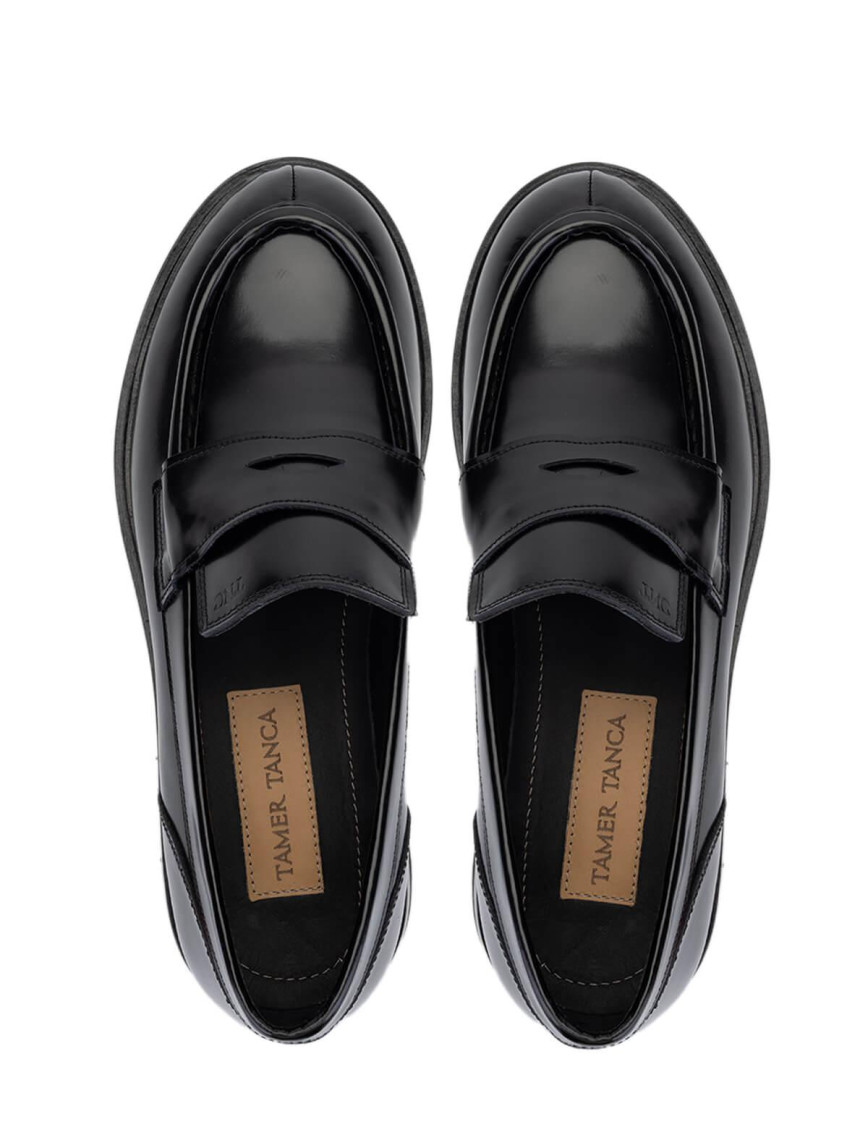 Tamer Tanca Erkek Hakiki Deri Siyah Açma Loafer Ayakkabı Tamer Tanca Erkek Hakiki Deri Siyah Açma Loafer Ayakkabı