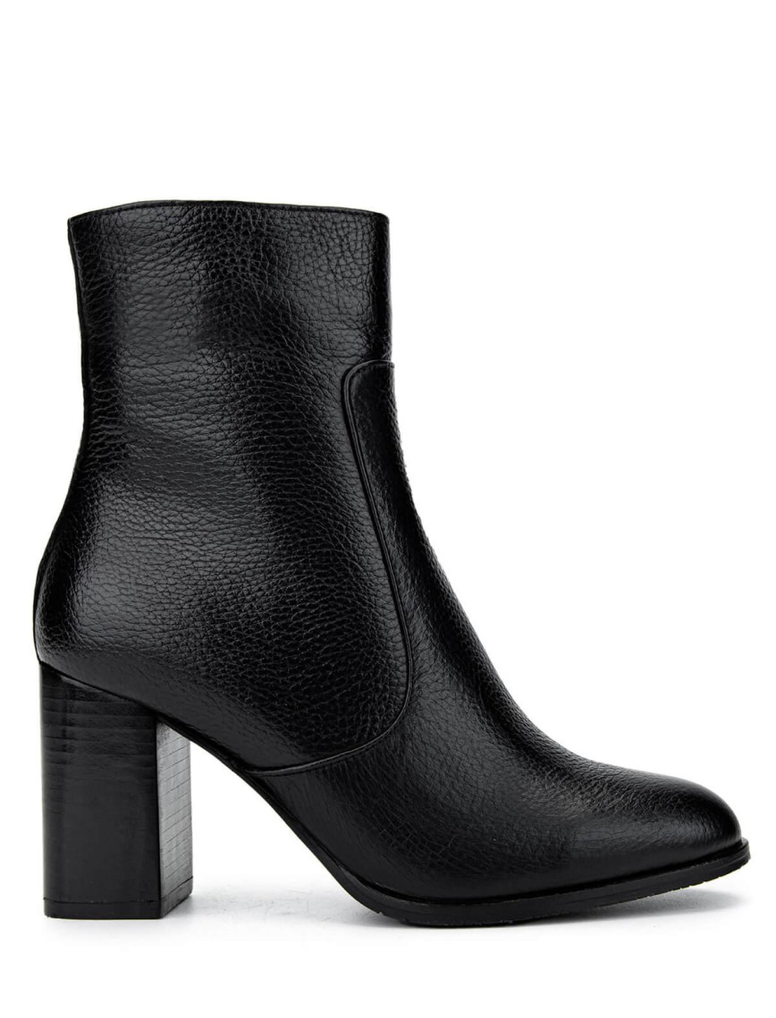 Tamer Tanca Kadın Hakiki Deri Siyah Floter Klasik Bot Tamer Tanca Kadın Hakiki Deri Siyah Floter Klasik Bot