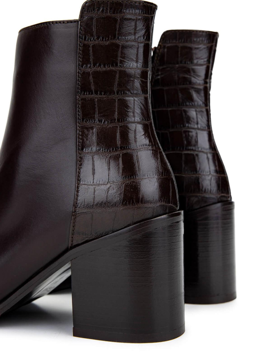 Tamer Tanca Kadın Hakiki Deri Kahverengi Topuklu Bot Tamer Tanca Kadın Hakiki Deri Kahverengi Topuklu Bot