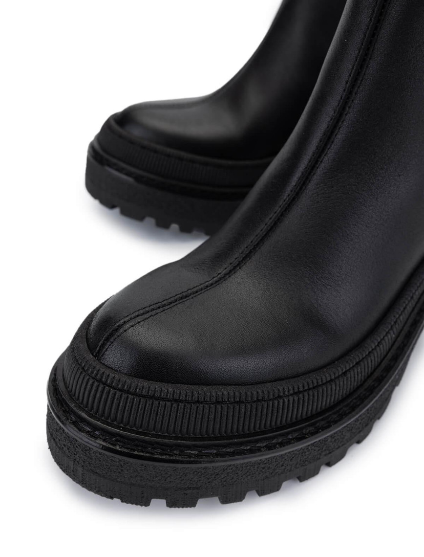 Tamer Tanca Kadın Hakiki Deri Siyah Casual Bot Tamer Tanca Kadın Hakiki Deri Siyah Casual Bot