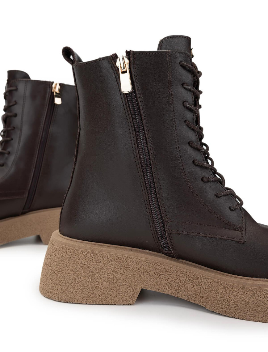 Tamer Tanca Kadın Hakiki Deri Kahverengi Casual Bot Tamer Tanca Kadın Hakiki Deri Kahverengi Casual Bot