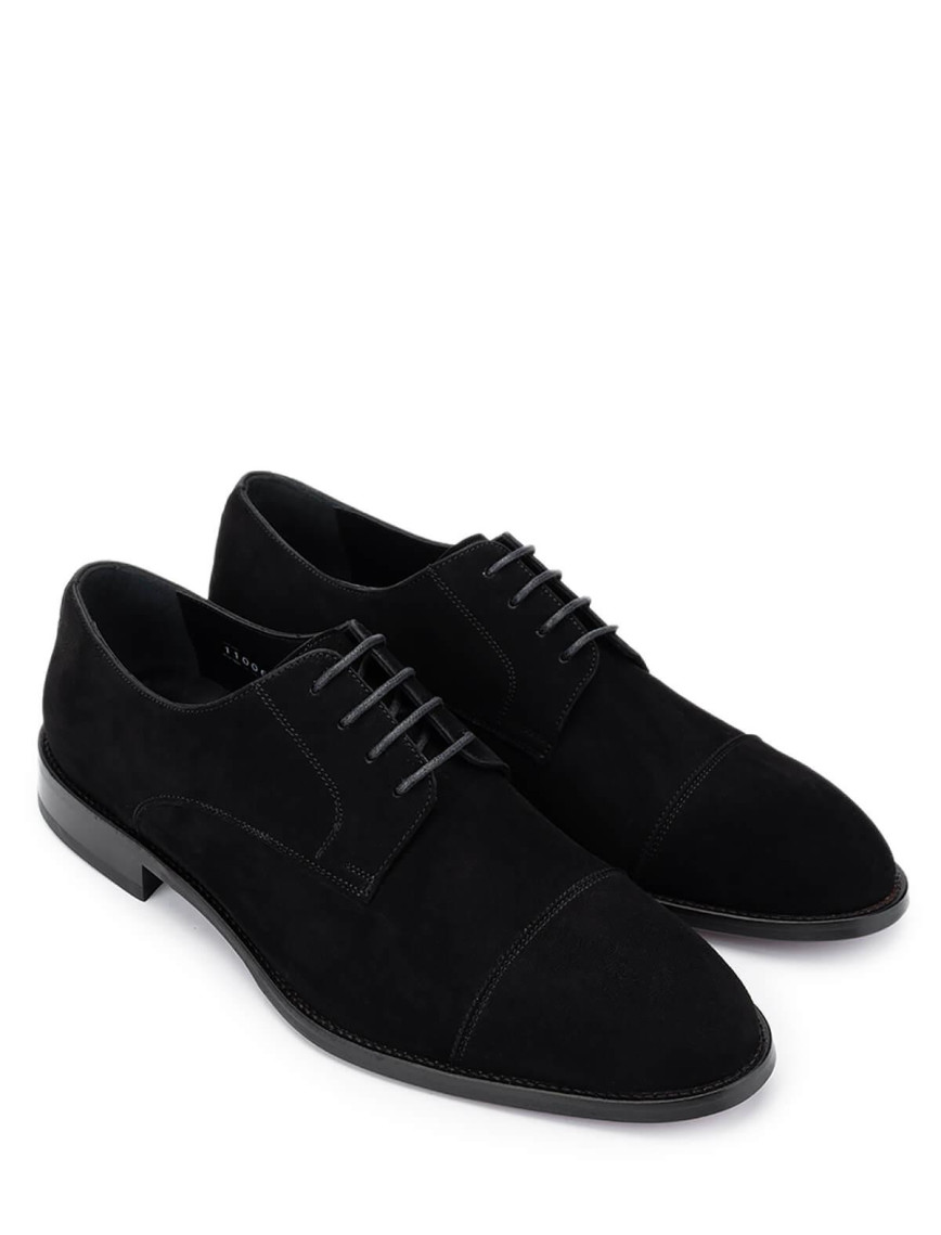 Tamer Tanca Erkek Hakiki Deri Siyah Süet Klasik Ayakkabı Tamer Tanca Erkek Hakiki Deri Siyah Süet Klasik Ayakkabı