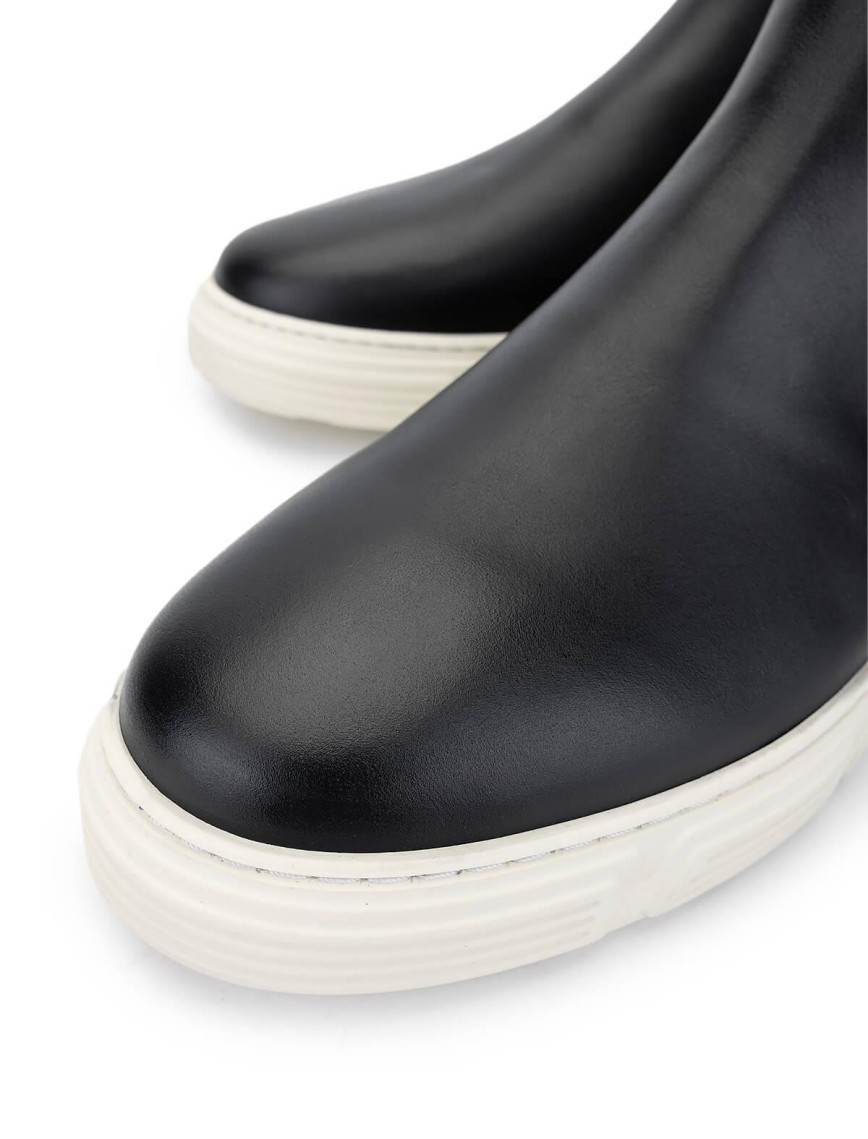 Tamer Tanca Erkek Hakiki Deri Siyah Deri Casual Bot Tamer Tanca Erkek Hakiki Deri Siyah Deri Casual Bot