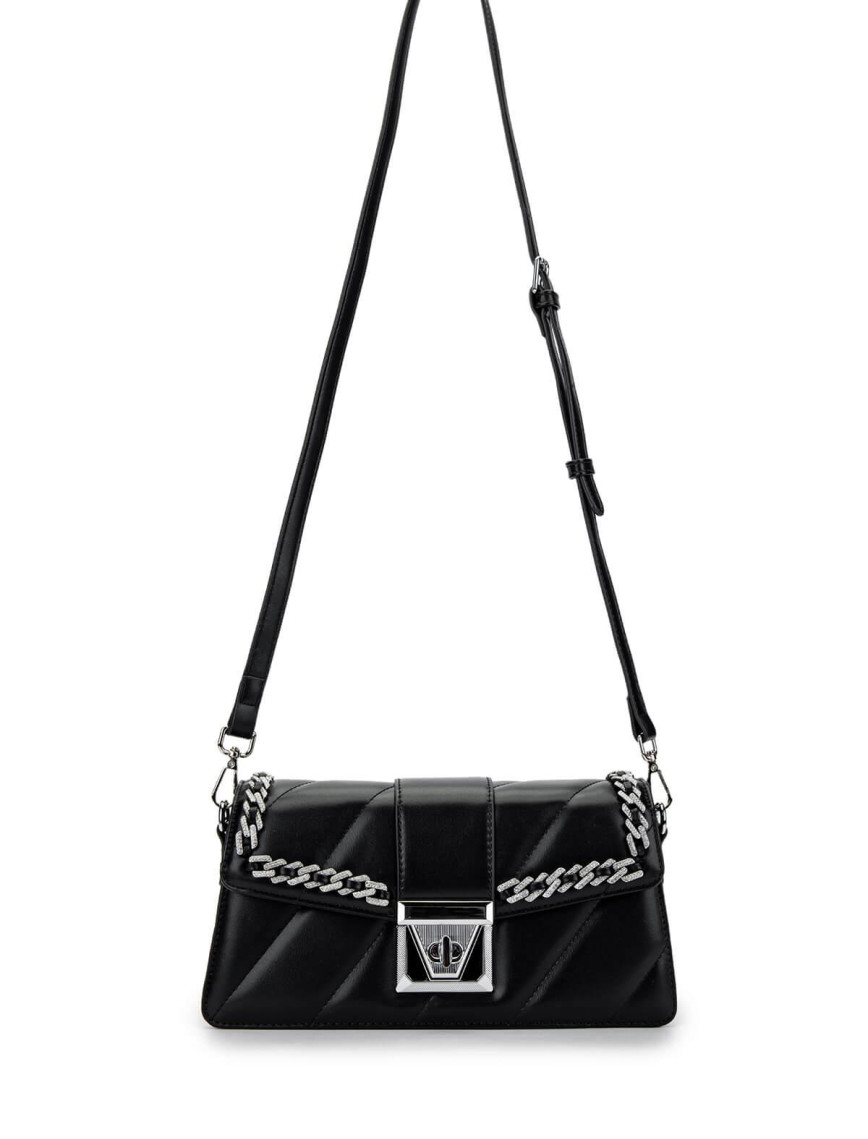 Tamer Tanca Kadın Vegan Siyah Omuz Çanta